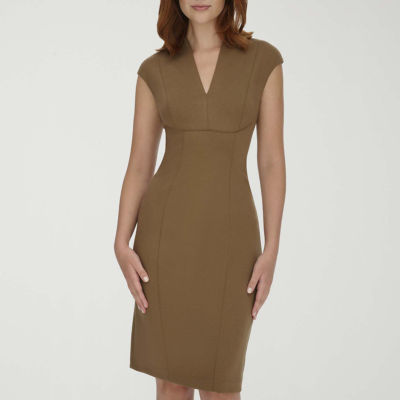 Marc New York Womens Short Sleeve Sheath Dress