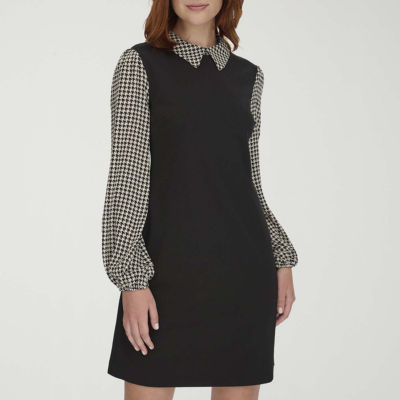 Marc New York Womens Long Sleeve Shift Dress