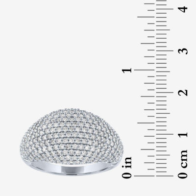 Diamond Addiction (G-H / Si2-I1) Womens 1/ CT. T.W. Lab Grown White 10K Gold Cocktail Ring