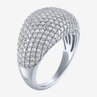 Diamond Addiction (G-H / Si2-I1) Womens 1/ CT. T.W. Lab Grown White 10K Gold Cocktail Ring