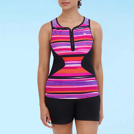 ZeroXposur Tankini Swimsuit Top, X-large, Purple