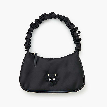 Forever 21 Sanrio Chococat Satin Handbag Shoulder Bag, One Size, Black