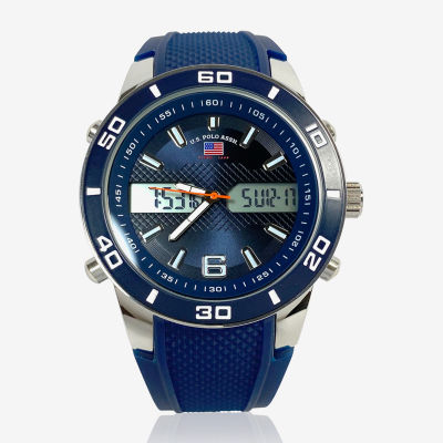 U.S. Polo Assn. Mens Blue Strap Watch Us9806jc