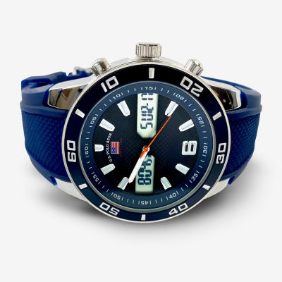 U.S. Polo Assn. Mens Blue Strap Watch Us9806jc