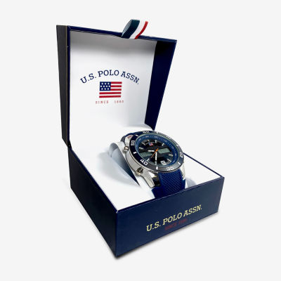 U.S. Polo Assn. Mens Blue Strap Watch Us9806jc