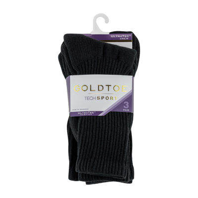 Gold Toe Ultra Tec 3 Pair Crew Socks Womens