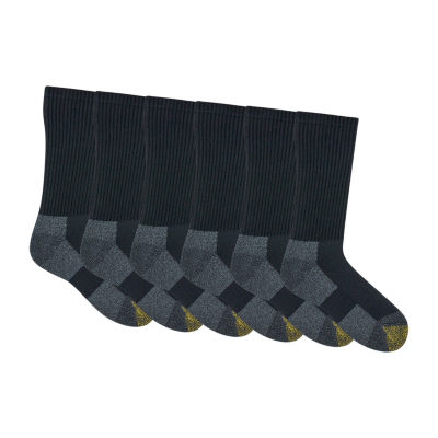 Gold Toe Work 6 Pair Crew Socks Mens