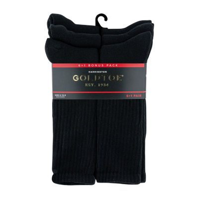 Gold Toe Harrington Bonus Pack 7 Pair Crew Socks Mens