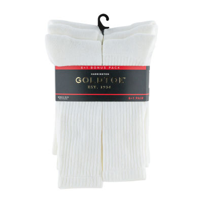 Gold Toe Harrington Bonus Pack 7 Pair Crew Socks Mens