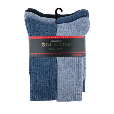 Gold Toe Harrington Bonus Pack Mens 7 Pair Crew Socks