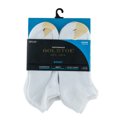 Gold Toe Athletic Sport 6 Pair Low Cut Socks Mens