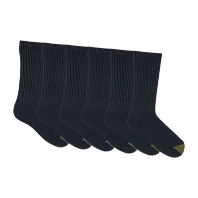 Gold Toe Athletic Sport 6 Pair Crew Socks Mens