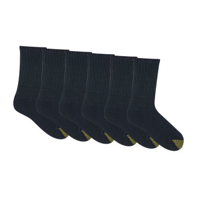 Gold Toe Athletic Sport Short 6 Pair Crew Socks Mens