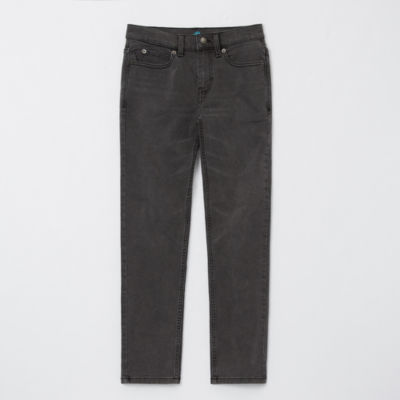 Thereabouts Little & Big Boys Adjustable Waist Stretch Fabric Tapered Leg Relaxed Fit Jean