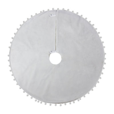 Northlight 48in Pom Pom Border Indoor Tree Skirt