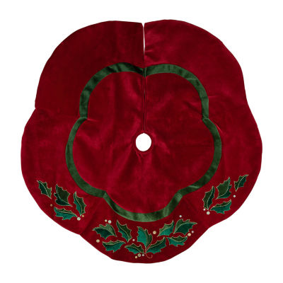 Northlight 48in Holly Indoor Tree Skirt