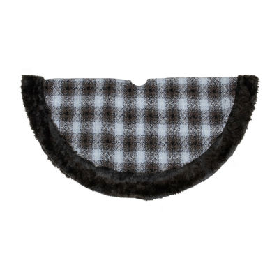 Northlight 48in Plaid Faux Fur Indoor Tree Skirt