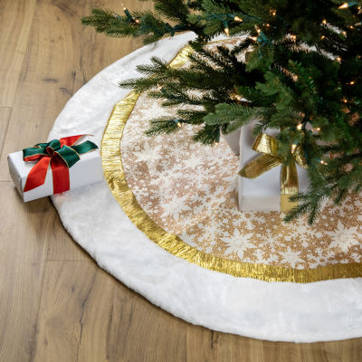 Northlight 48in Snowflake Indoor Tree Skirt