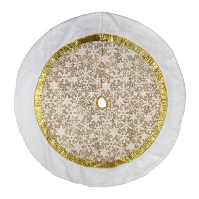 Northlight 48in Snowflake Indoor Tree Skirt