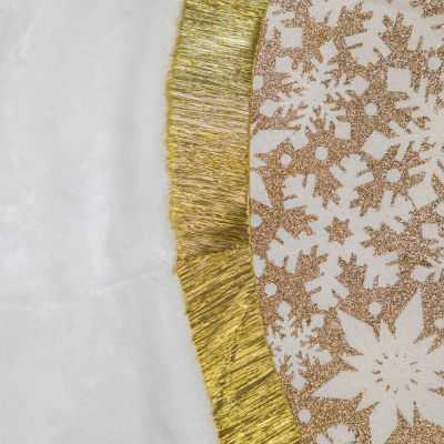 Northlight 48in Snowflake Indoor Tree Skirt