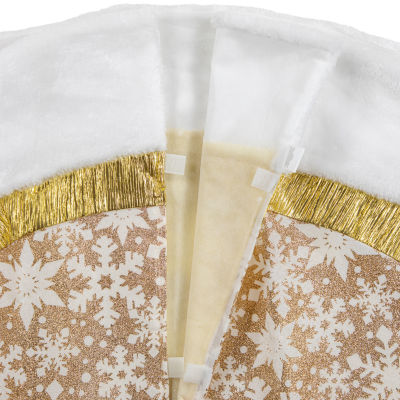 Northlight 48in Snowflake Indoor Tree Skirt