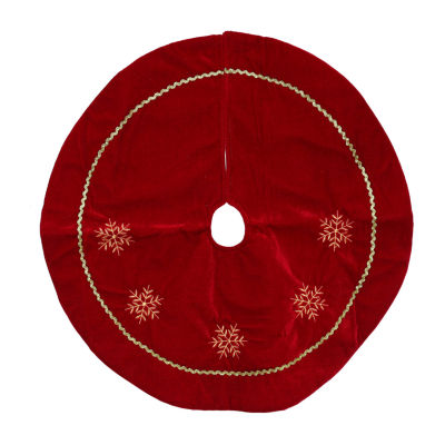 Northlight 24in Snowflakes Indoor Tree Skirt