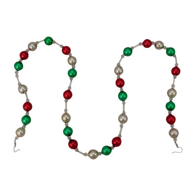 Northlight Red And Green Beaded Indoor Christmas Garland