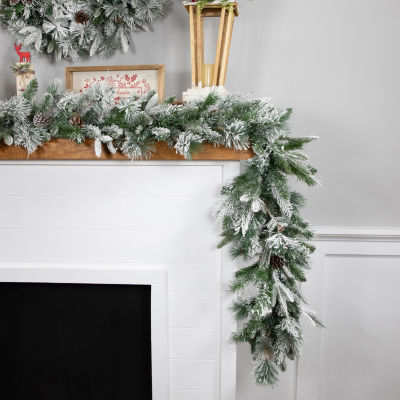 Northlight Rosemary Emerald Angel Pine Christmas Indoor Garland