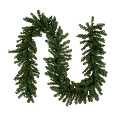 Northlight Canadian Pine Pre-Lit Indoor Christmas Garland