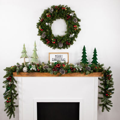 Northlight Canadian Pine Pre-Lit Indoor Christmas Garland