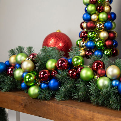 Northlight 6ft 2-Finish Ball Indoor Christmas Garland