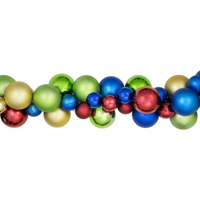 Northlight 6ft 2-Finish Ball Indoor Christmas Garland