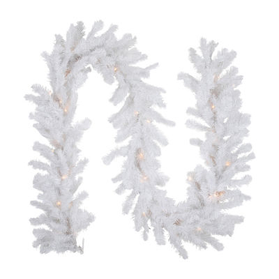 Northlight Snow Artificial Pre-Lit Christmas Indoor Garland