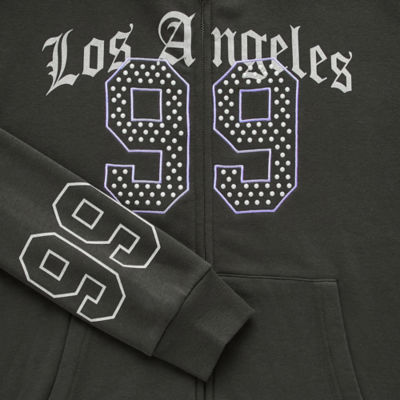 Juniors Los Angeles California Full Zip Womens Long Sleeve Zipper Hoodie