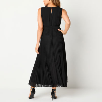 Studio 1 Womens Sleeveless Maxi Dress