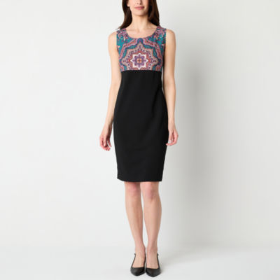 Danny & Nicole Womens Medallion Jacket Dress