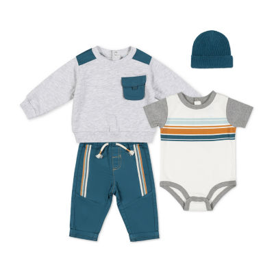 Little Lad Baby Boys 4-pc. Pant Set