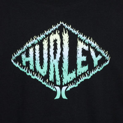 Hurley Big Boys Crew Neck Long Sleeve Graphic T-Shirt