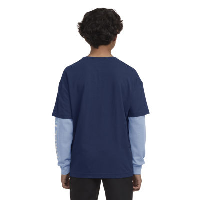 Hurley Big Boys Crew Neck Long Sleeve Graphic T-Shirt