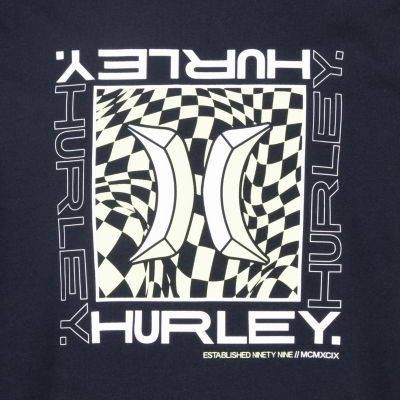 Hurley Big Boys Crew Neck Long Sleeve Graphic T-Shirt