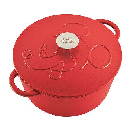 Farberware Disney Bon Voyage Pre-Seasoned Cast Iron 4.5-qt. Dutch Oven, One Size, Red