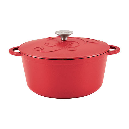 Farberware Disney Bon Voyage Pre-Seasoned Cast Iron 4.5-qt. Dutch Oven, One Size, Red