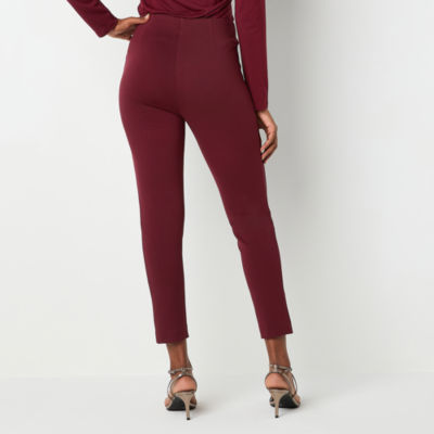 Women's High-Rise Pull-On Stretch Pants - Flattering Drape Fit For Comfort & Style