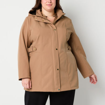 Liz Claiborne Belted Midweight Plus Peacoat