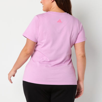 adidas Side Script Graphic Tee (Plus Size)