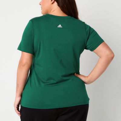 adidas Detail Logo Graphic Tee (Plus Size)