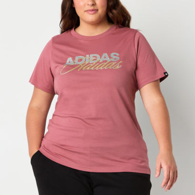 adidas Linear Logo Graphic Tee (Plus Size)