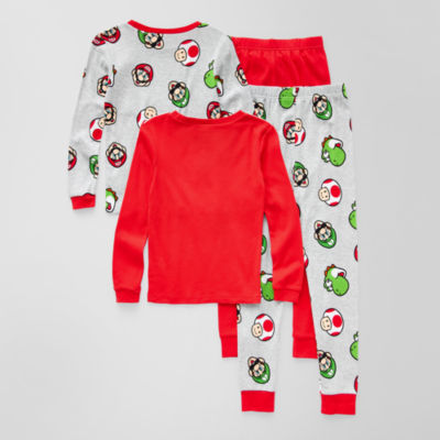 Little & Big Boys -pc. Super Mario Pajama Set