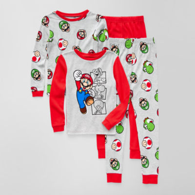 Little & Big Boys -pc. Super Mario Pajama Set