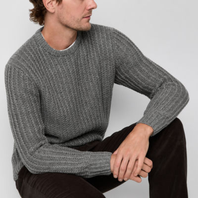 mutual weave Mens Long Sleeve Pullover Sweater